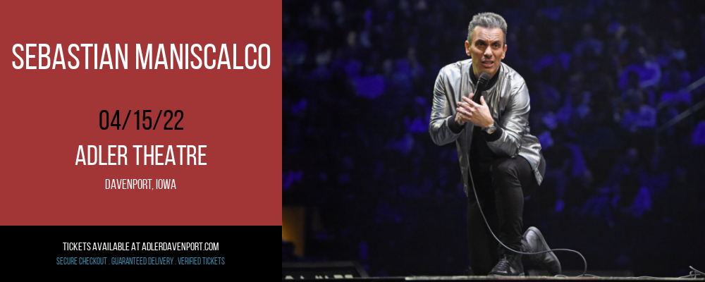 Sebastian Maniscalco at Adler Theatre tickets Sebastian Maniscalco at Adler Theatre