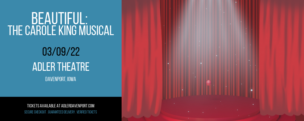 Beautiful: The Carole King Musical at Adler Theatre tickets Beautiful: The Carole King Musical at Adler Theatre