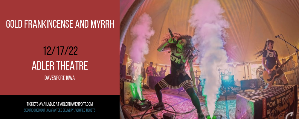 Gold Frankincense and Myrrh at Adler Theatre tickets Gold Frankincense and Myrrh at Adler Theatre