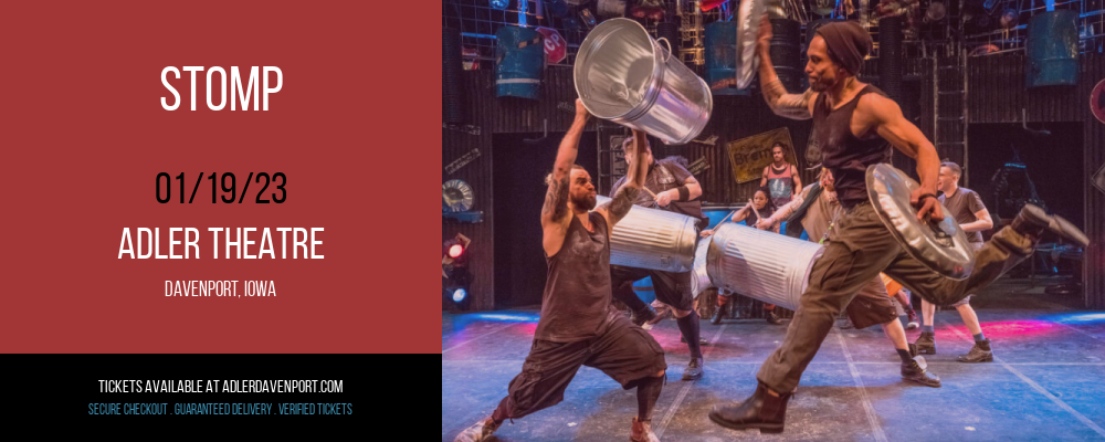 Stomp at Adler Theatre tickets Stomp at Adler Theatre