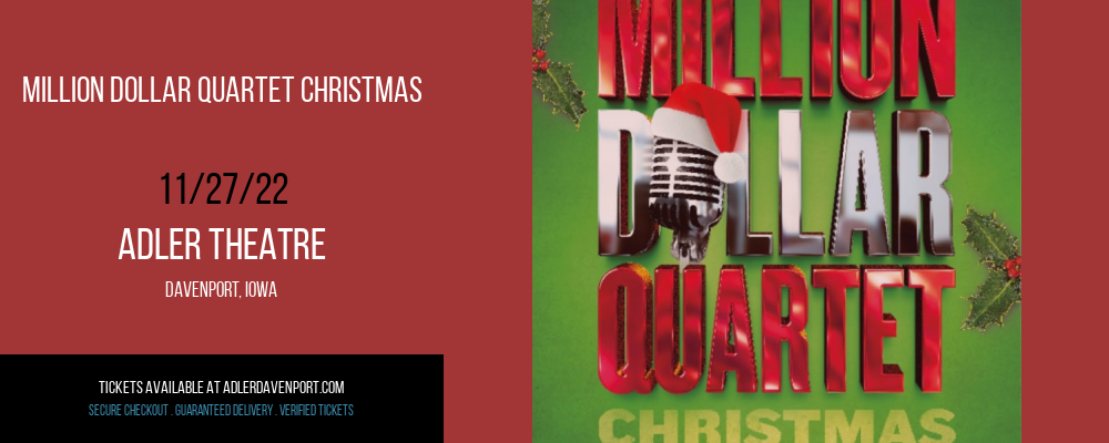 Million Dollar Quartet Christmas at Adler Theatre tickets Million Dollar Quartet Christmas at Adler Theatre