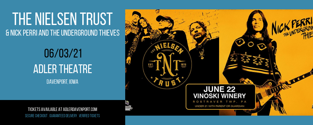 The Nielsen Trust & Nick Perri and The Underground Thieves at Adler Theatre tickets The Nielsen Trust & Nick Perri and The Underground Thieves at Adler Theatre