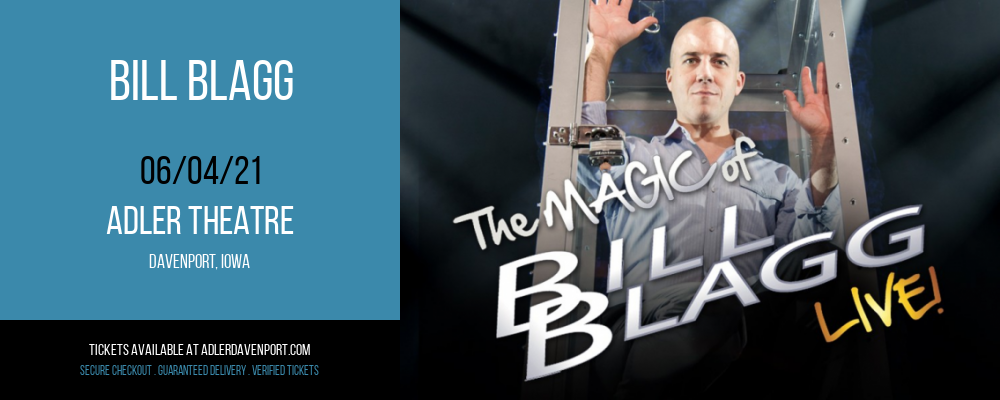 Bill Blagg at Adler Theatre tickets Bill Blagg at Adler Theatre