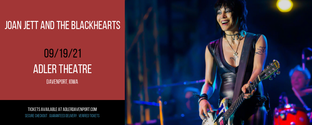 Joan Jett and The Blackhearts at Adler Theatre tickets Joan Jett and The Blackhearts at Adler Theatre