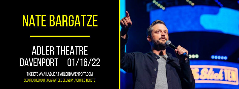 Nate Bargatze at Adler Theatre tickets Nate Bargatze at Adler Theatre