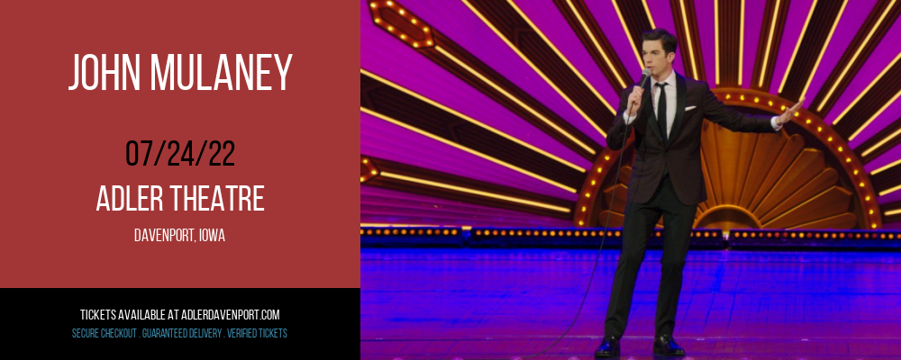 John Mulaney at Adler Theatre tickets John Mulaney at Adler Theatre