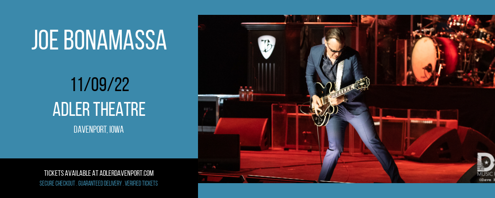 Joe Bonamassa at Adler Theatre tickets Joe Bonamassa at Adler Theatre