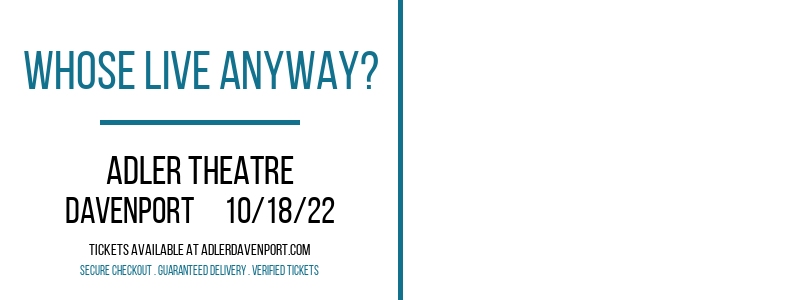 Whose Live Anyway? at Adler Theatre tickets Whose Live Anyway? at Adler Theatre