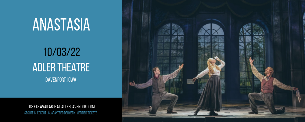 Anastasia at Adler Theatre tickets Anastasia at Adler Theatre