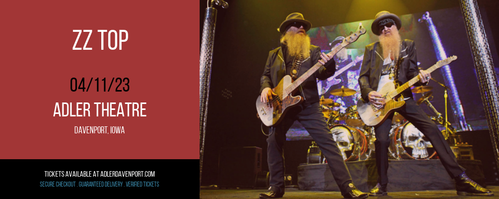 ZZ Top at Adler Theatre tickets ZZ Top at Adler Theatre
