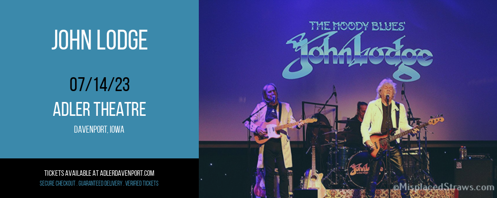John Lodge at Adler Theatre tickets John Lodge at Adler Theatre