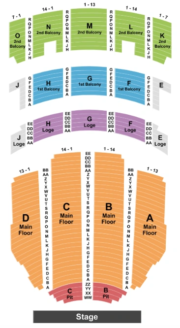 adler theatre seating chart